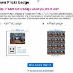 Flickr badge ！写真を自分のブログに表示させるパーツ