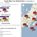 カスタムアイコン（マーカー）用の影を簡単に作成できるGoogle Maps API Icon Shadowmaker for Google Maps v3